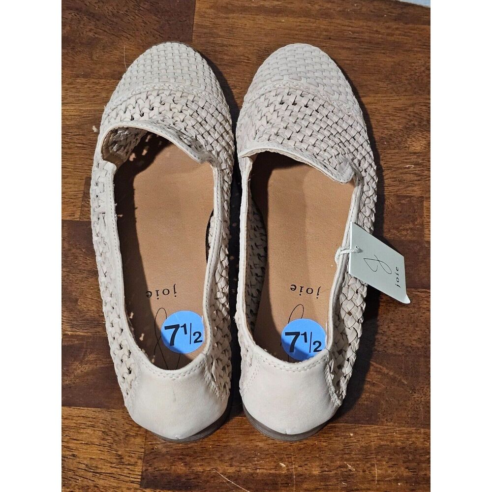 NEW Joie -Saks Fifth Avenue -Women's Woven Leather Pointy Toe Flats Sz 7.5 - Picture 2 of 5